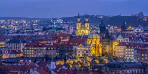 Images Dated 29th November 2018: Czech Republic, Prague, Old Town, Stare Mesto, including Charles Bridge (Karluv Most)