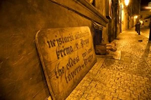 Images Dated 9th July 2009: Czech Republic, Prague; Outside one of the oldest taverns of the city