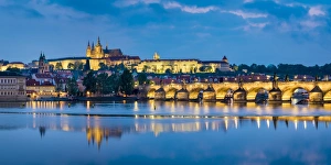 Images Dated 24th May 2016: Czech Republic, Prague, Stare Mesto (Old Town). Charles Bridge and Prague Castle
