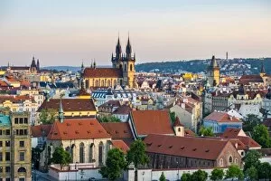 Images Dated 22nd May 2016: Czech Republic, Prague. View of Mala Strana Old Town from Letna Park, on Letna Hill
