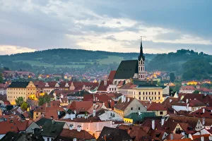 Czech Republic, South Bohemian Region, Cesky Krumlov. Saint Vitus Church (Kostel Sv