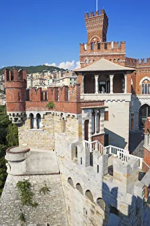 Sites Prints: D Albertis Castle, Genoa, Liguria, Italy