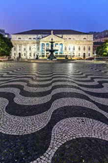Images Dated 9th January 2019: D. Maria II National Theatre or Teatro Nacional D. Maria II, Rossio Square, Lisbon