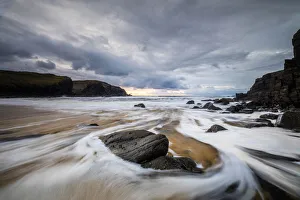 Coastal Landscape Prints: Dalbeag beach, Isle of Lewis, Outer Hebrides, Scotland