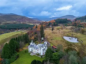 19th Century Prints: Dalnaglar Castle, Blairgowrie, Perthshire, Scotland, UK