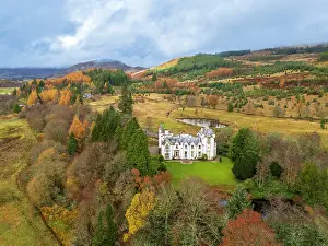 19th Century Prints: Dalnaglar Castle, Blairgowrie, Perthshire, Scotland, UK