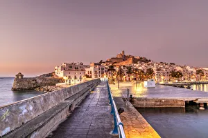 Images Dated 30th March 2020: Dalt Vila old town skyline, Ibiza, Balearic Islands, Spain