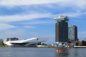 A DAM Tower and Eye Film Museum, Amsterdam, Noord Holland, Netherlands