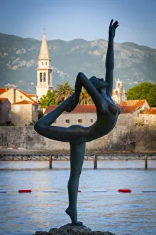 Walled Cities Prints: The Dancer, Stari Grad (Old Town), Sveti Ivan, Budva, Montenegro