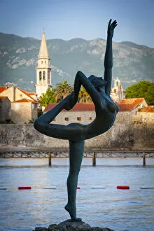 Images Dated 26th August 2014: The Dancer, Stari Grad (Old Town), Sveti Ivan, Budva, Montenegro