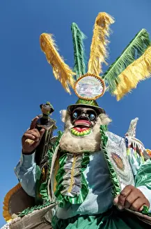 Indigenous People Prints: Dancer in Traditional Costume, Fiesta de la Virgen de la Candelaria