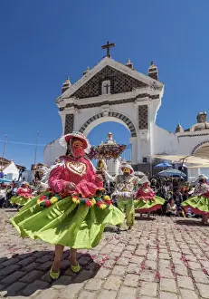 Dancers Prints: Dancers in Traditional Costume, Fiesta de la Virgen de la Candelaria, Copacabana
