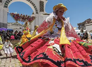 Dancers in Traditional Costume, Fiesta de la Virgen de la Candelaria, Copacabana