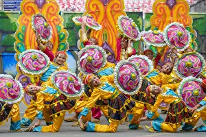 Dancers from Tribu Talakudong of Camaron City perform wearing colorful traditional Dancers from Tribu Talakudong of Camaron City perform wearing colorful traditional