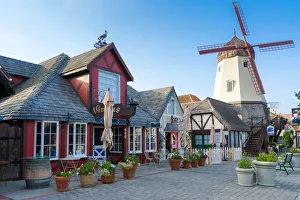 Bakery Prints: A Danish-inspired windmill in Solvang, Santa Ynez Valley, Santa Barbara County, California
