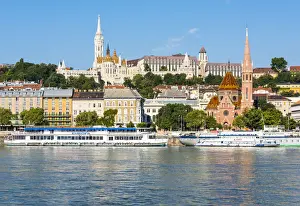 Danube River and Buda side in the morning light, Budapest, Hungary