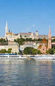 Buda Prints: Danube River and Buda side in the morning light, Budapest, Hungary