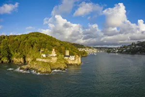Dartmouth Prints: Dartmouth Castle guarding the entrance to the river Dart, Dartmouth, Devon, England