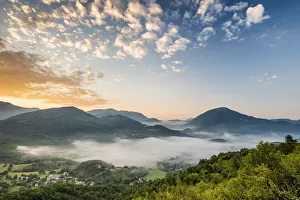 Castellane Prints: Dawn over Castellane, Provence, France