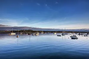 Dawn, Harbour, Ria de Alvor, Alvor, Algarve, Portugal