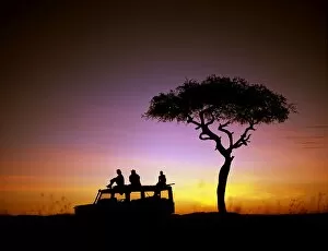 Kenya Collection: Dawn in the Mara, a time to stop and drink colour while on safari