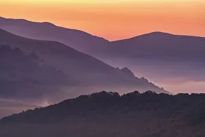 Piano Grande Prints: Dawn Mist in Sibillini Mountains National Park, Umbria, Italy