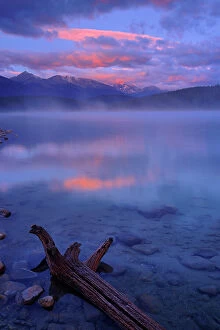 Images Dated 3rd May 2023: Dawn on Patricia Lake and the Canadian Rockies, Jasper National Park, Alberta, Canada