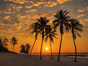 Cayman Prints: Daybreak at Beach Bay on Grand Cayman, Cayman Islands, British West Indies