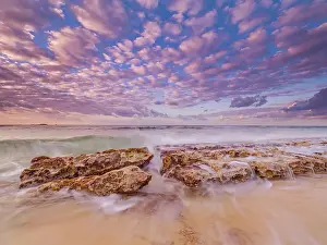 Surfers Beach Prints: Daybreak on the Caribbean Sea at Consuelos Beach on Grand Cayman