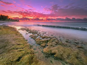 Cayman Prints: Daybreak on the Caribbean Sea at Consuelos Beach on Grand Cayman