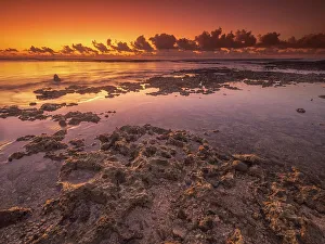 Daybreak on the Caribbean Sea, Grand Cayman, Cayman Islands, British West Indies