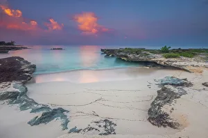 Ironshore Prints: Daybreak on the Caribbean Sea at Smiths Cove, Grand Cayman, British West Indies