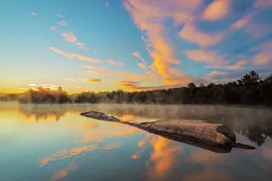 Provincial Park Prints: Daybreak on George lake, Killarney Provincial Park, Ontario, Canada