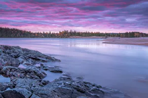 Wawa Prints: Daybreak on the Michipicoten River near Wawa, Ontario, Canada