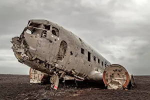 Images Dated 1st June 2023: DC 3 abandoned on Black Beach, Vik I Myrdal, Iceland