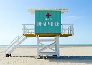 Normandy Prints: DEAUVILLE, Cote Fleurie, Calvados Normany, France