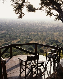 V Iew Collection: Deck of bedroom (No1) at Elsas Kopje looks out over Meru