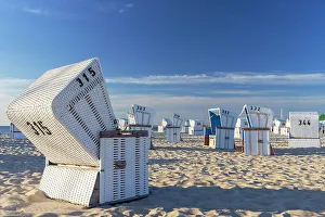 Deckchairs Prints: Deckchairs on Hornum beach, Sylt, Schleswig Holstein, Germany