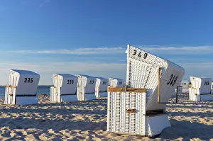 Deckchairs Prints: Deckchairs on Hornum beach, Sylt, Schleswig Holstein, Germany