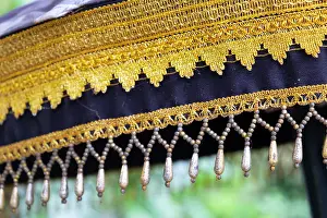 Style Prints: Detail of a decorated umbrella in a temple in Ubud, Bali, Indonesia