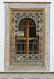 Cover Prints: Decorated window in the Marrakech medina. Morocco