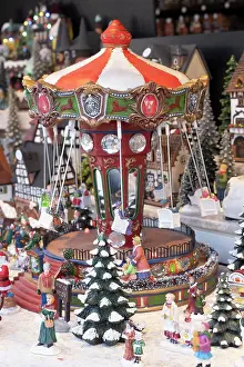 For Sale Prints: Decorations for sale at a Christmas Market, Berlin, Germany