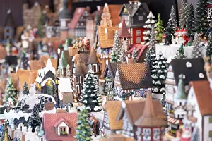 For Sale Prints: Decorations for sale at a Christmas Market, Berlin, Germany