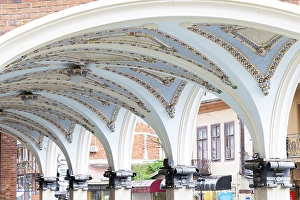 Black Sea Prints: A decorative ceiling in the piazza of the old town of Batumi