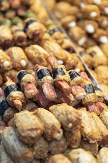 Fried Prints: Deep fried snacks in Myeongdong market, Seoul, South Korea