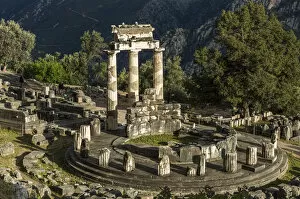 Archeological Site Gallery: The Delphic Tholos in the archeological site of Delphi, Phocis, Greece