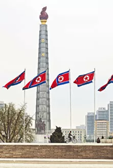 Images Dated 4th September 2012: Democratic Peopless Republic of Korea (DPRK), North Korea, Pyongyang, Juche