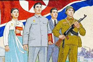 Images Dated 4th September 2012: Democratic Peopless Republic of Korea (DPRK), North Korea, Pyongyang, Propaganda