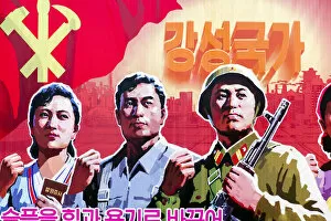 Images Dated 4th September 2012: Democratic Peopless Republic of Korea (DPRK), North Korea, Pyongyang, Propaganda
