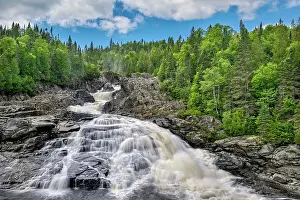 Powerful Prints: Denison Falls on the Dog River on the remote north shore of Lake Superior, Ontario, Canada